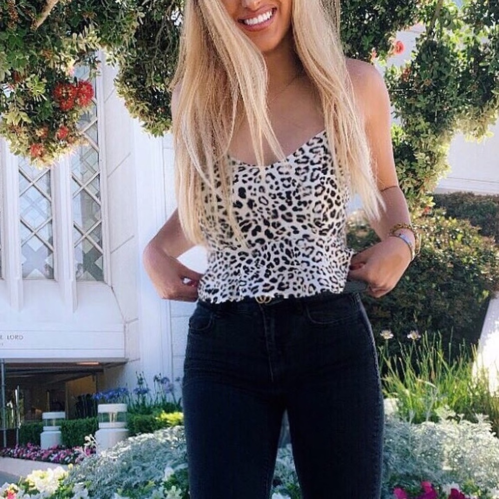 Leapord Tank Top Cropped